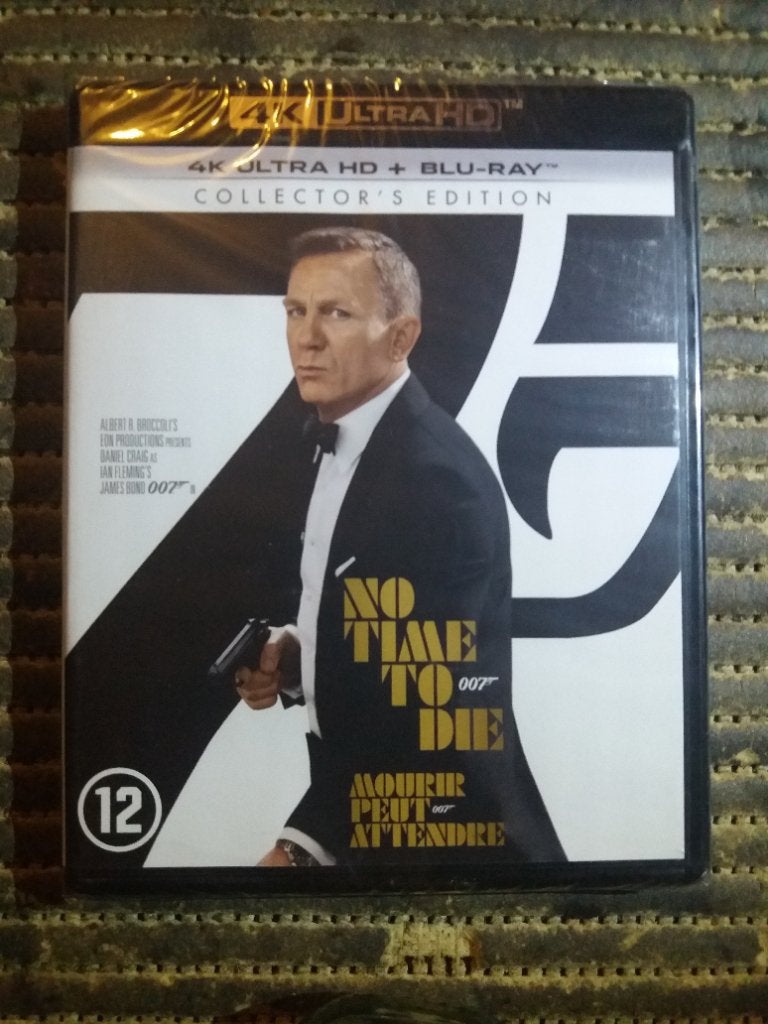 007 No Time To Die 4K + Blu-ray Collector's Edition, Cd's en Dvd's, Blu-ray, Ophalen of Verzenden, Nieuw in verpakking, Vanaf 12 jaar