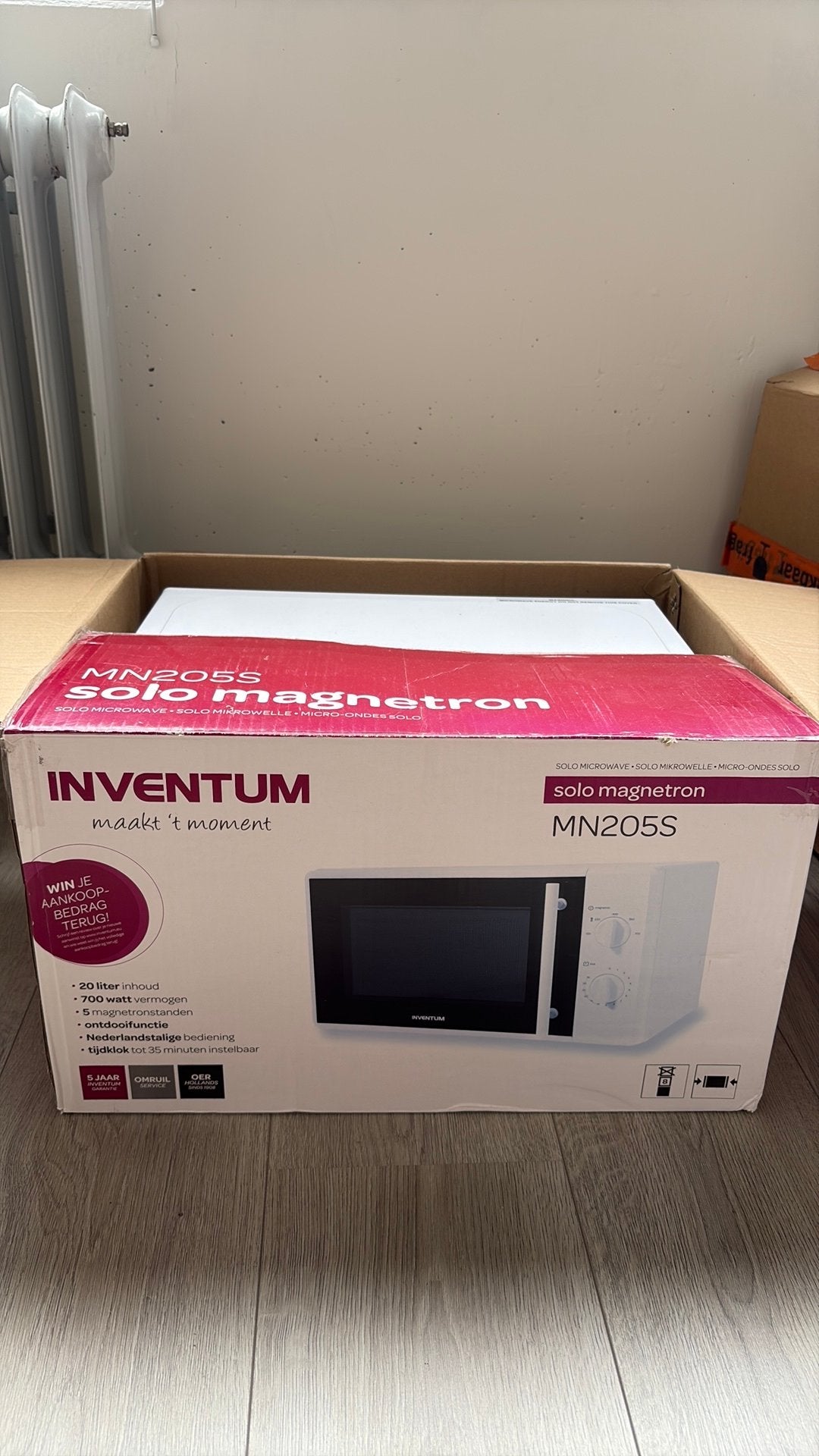 Inventum magnetron, Ophalen, Zo goed als nieuw