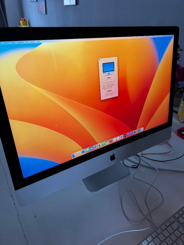 iMac 27" i7 Retina 5k 2017 (16gb ram, 500gb SSD, 8gb radeon), Ophalen, SSD, IMac, 512 GB
