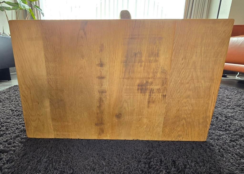 Salontafel kubus eiken, Huis en Inrichting, Ophalen, 50 tot 100 cm, 50 tot 100 cm, Zo goed als nieuw