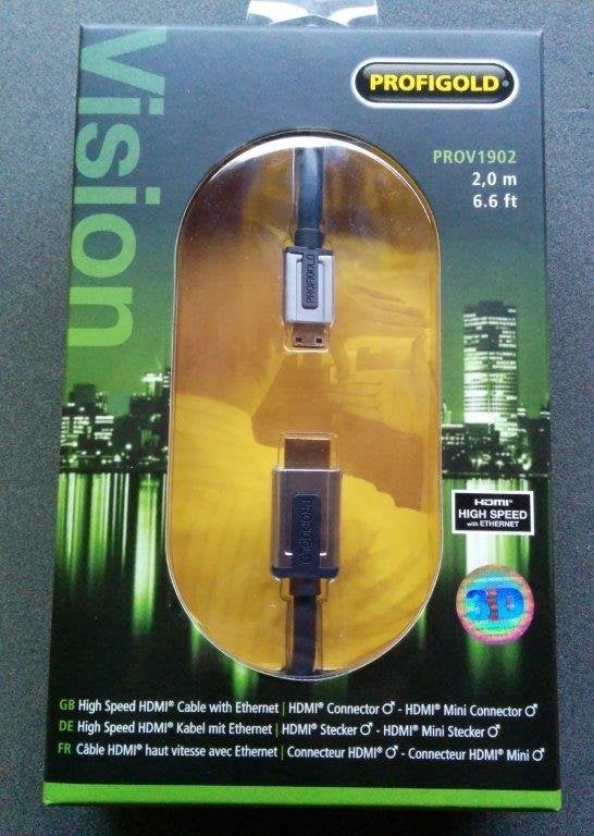 Profigold 2 meter HDMI - mini HDMI kabel, Ophalen of Verzenden