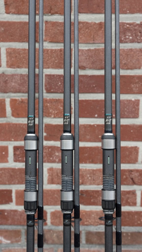 3x Free Spirit hi-s 12,6ft 3,25lb + Solar Sleeves, Watersport en Boten, Hengelsport | Karpervissen, Ophalen, Gebruikt, Overige typen