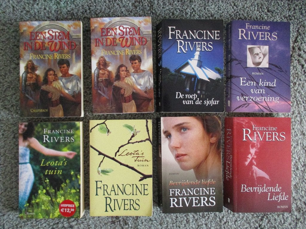 Francine Rivers 8 x Bevrijdende liefde christelijke romans, Ophalen of Verzenden, Gelezen