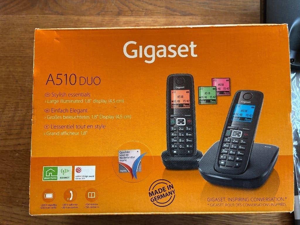 Gigaset A510 DUO dect telefoons NIEUW, Ophalen of Verzenden, Nieuw, 2 handsets