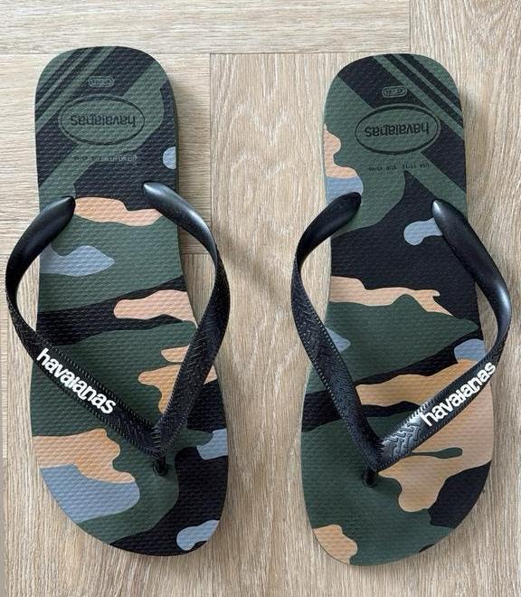 Havaianas Top Camu teenslippers olijfgroen maat 43/44, Ophalen of Verzenden, Zo goed als nieuw, Overige kleuren