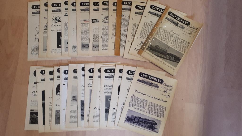 Trix Express Dienst complete serie 1 - 25, Gebruikt, Gelijkstroom, Trix, Analoog