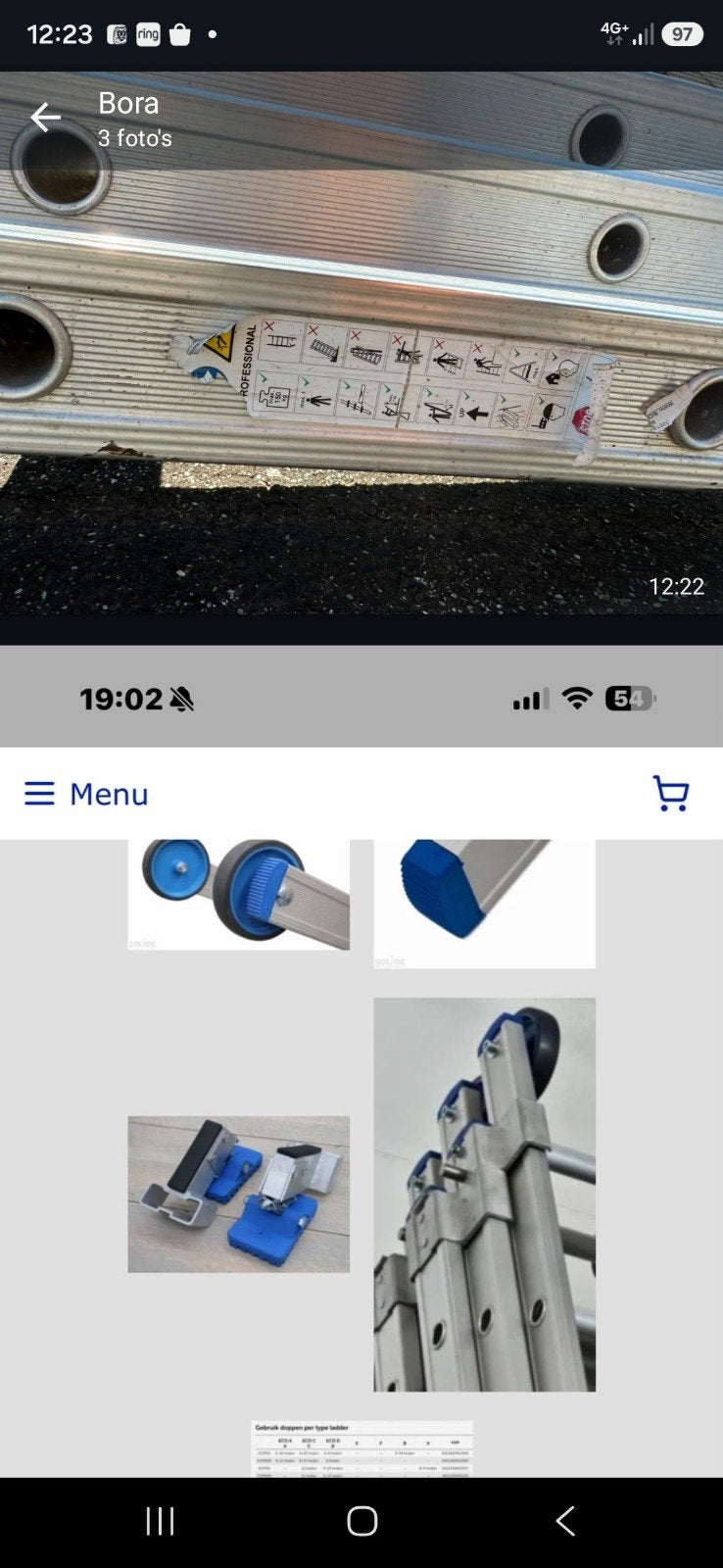 Professionele Solide D814 trap - 3-delig, 3.2m, Doe-het-zelf en Verbouw, Ladders en Trappen, Ophalen of Verzenden, Zo goed als nieuw