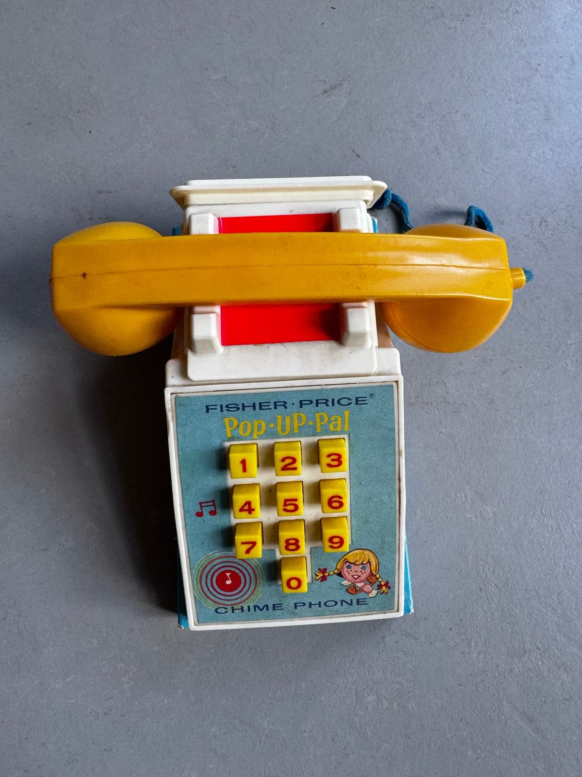 Vintage Fisher-Price Pop-Up Pal Chime Phone Speelgoed, Kinderen en Baby's, Ophalen of Verzenden, Gebruikt, Overige typen, Met geluid