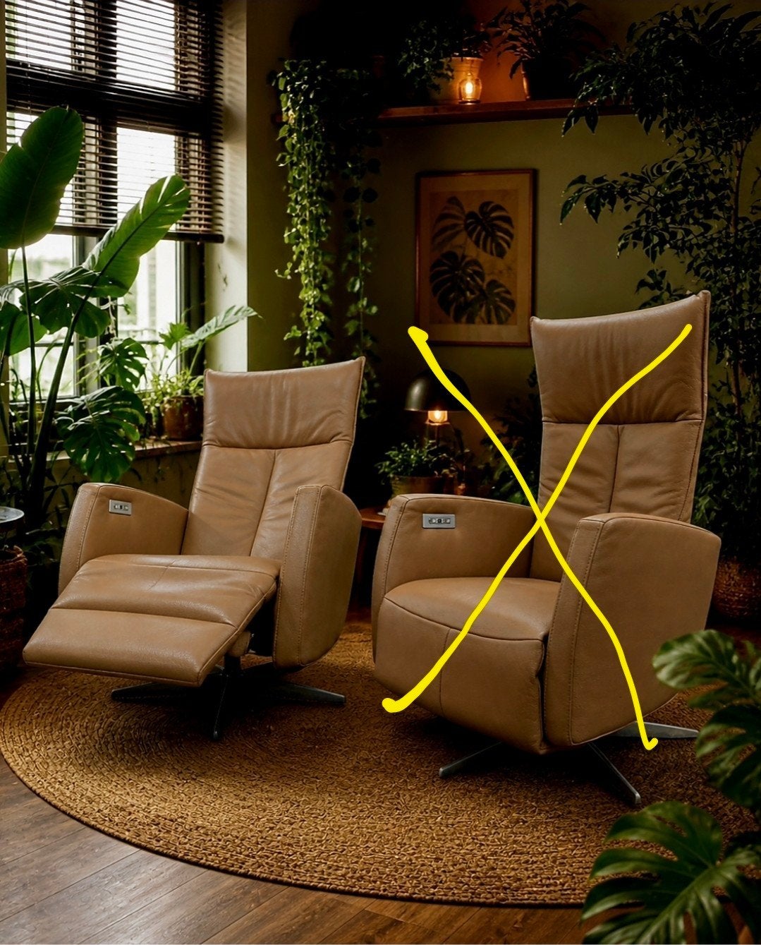 Relax zetel met rvs voet merk zitcomfort leder elektrisch, Ophalen, Zo goed als nieuw, Modern,relax,industrieel, Leer