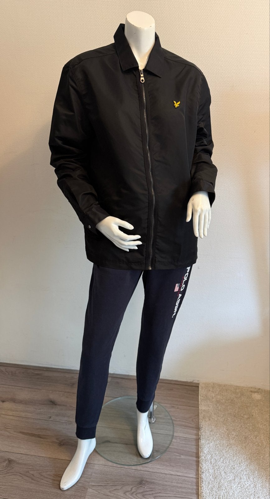 Nieuwe Lyle & Scott Zwarte Jas Maat M, Kleding | Heren, Jassen | Zomer, Ophalen of Verzenden, Zo goed als nieuw, Maat 48/50 (M)