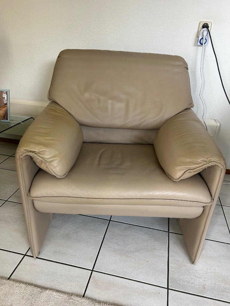 Lederen Leolux Fauteuil type Bora Bèta - in nieuwstaat !, Huis en Inrichting, Ophalen, Zo goed als nieuw, 75 tot 100 cm, Modern