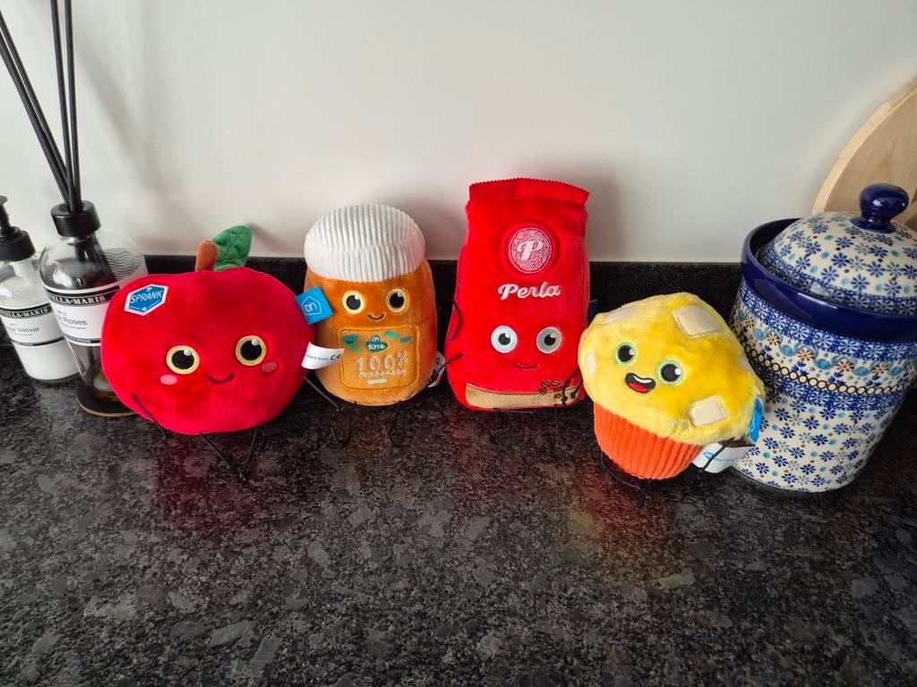 Albert Heijn - Knuffel Appel, Pindakaas, Muffin en Perla, Ophalen of Verzenden, Zo goed als nieuw
