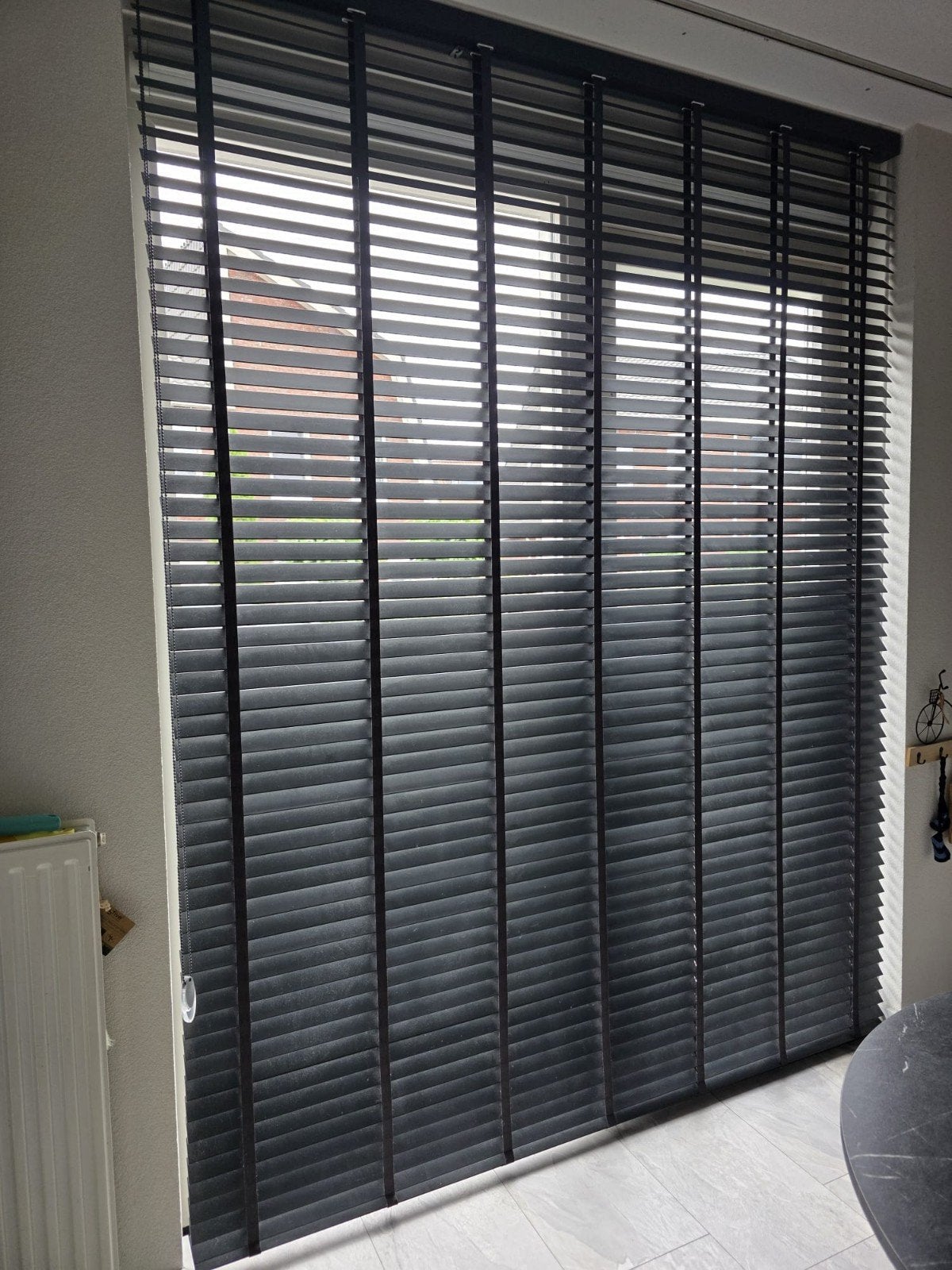 Zwarte houten jaloezieën - 200x260 cm, Ophalen, Zwart, Hout, Zo goed als nieuw