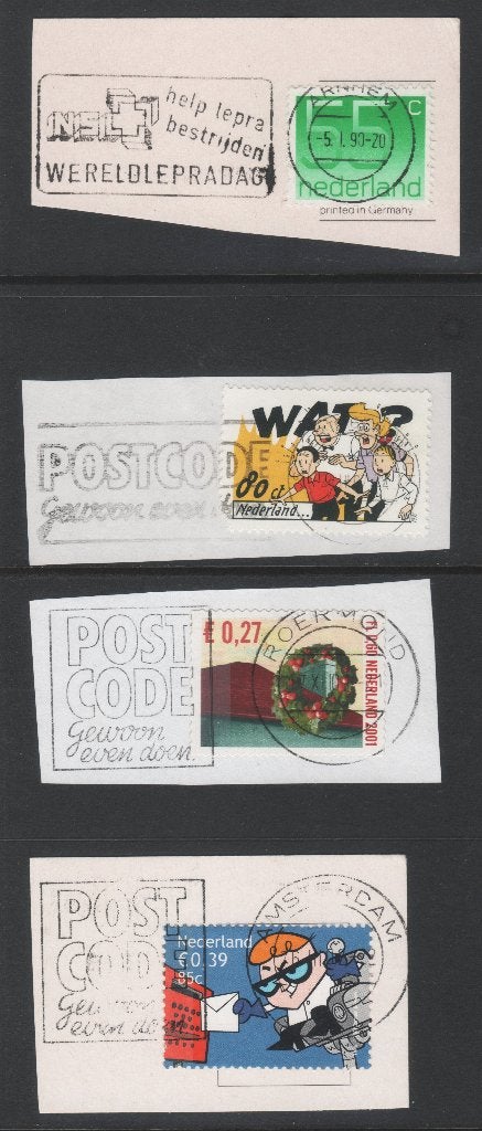 13 briefstukjes met Nederlandse postzegels (PZ 52), Ophalen of Verzenden, Gestempeld