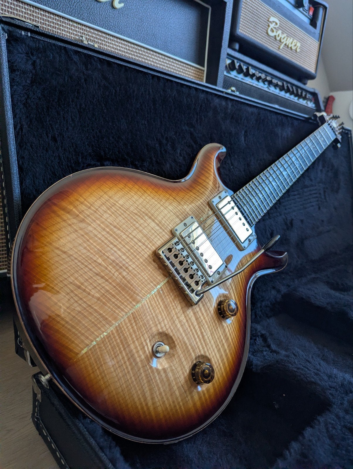 PRS Santana 3 10top Tremolo USA Paul Reed Smith 2012, Muziek en Instrumenten, Snaarinstrumenten | Gitaren | Elektrisch, Ophalen of Verzenden