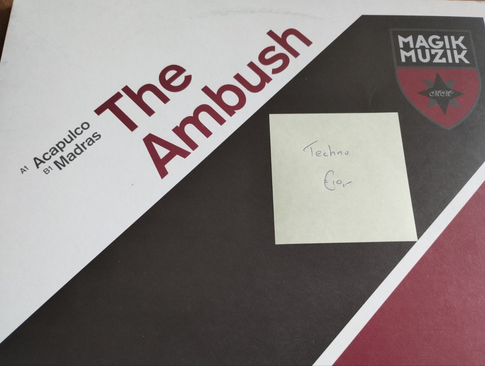 The Ambush - Acapulco / Madras (Techno 12" Vinyl), Ophalen of Verzenden, Zo goed als nieuw, Techno, Single