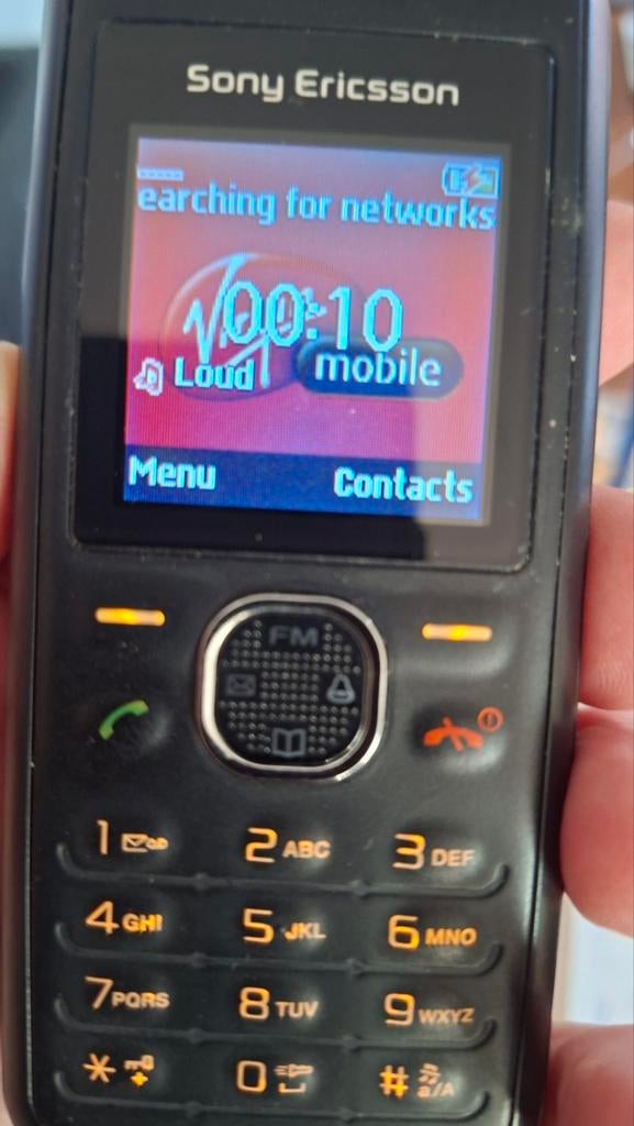 Sony Ericsson J132 - Klassieke Mobiele Telefoon Zwart, werkt, Gebruikt, Geen camera, Zwart, Overige systemen