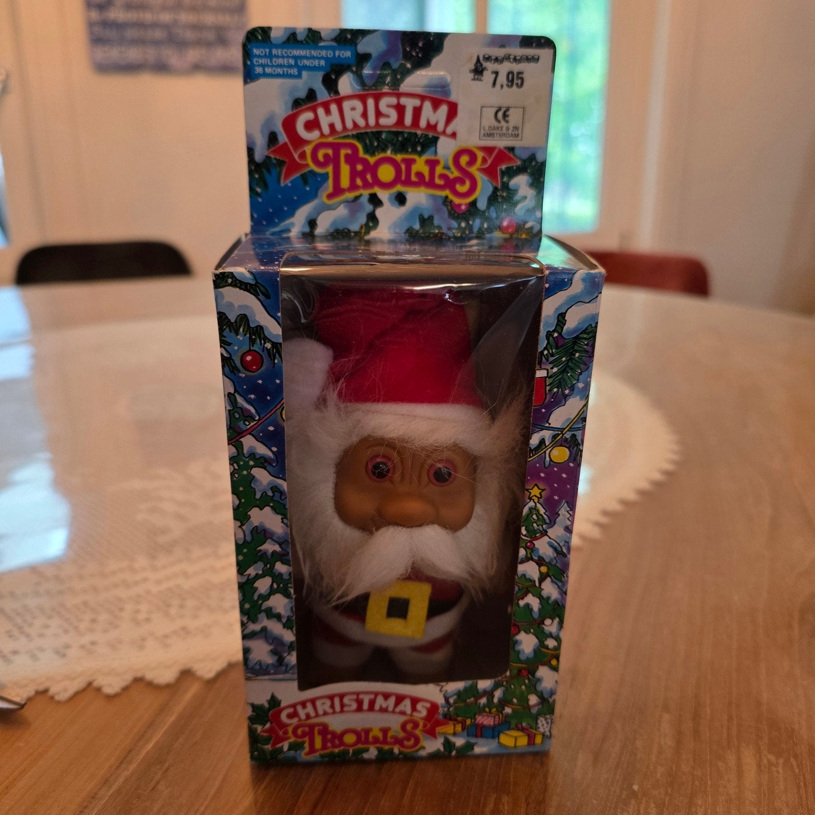 Vintage Christmas Trolls Kerstman in originele doos., Ophalen of Verzenden
