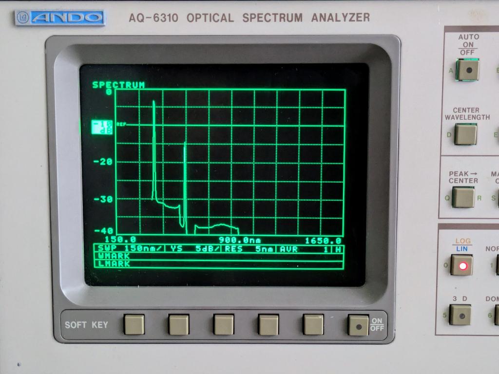 Ando AQ-6310 Optical Spectrum Analyzer (defect?), Ophalen, Gebruikt, Licht