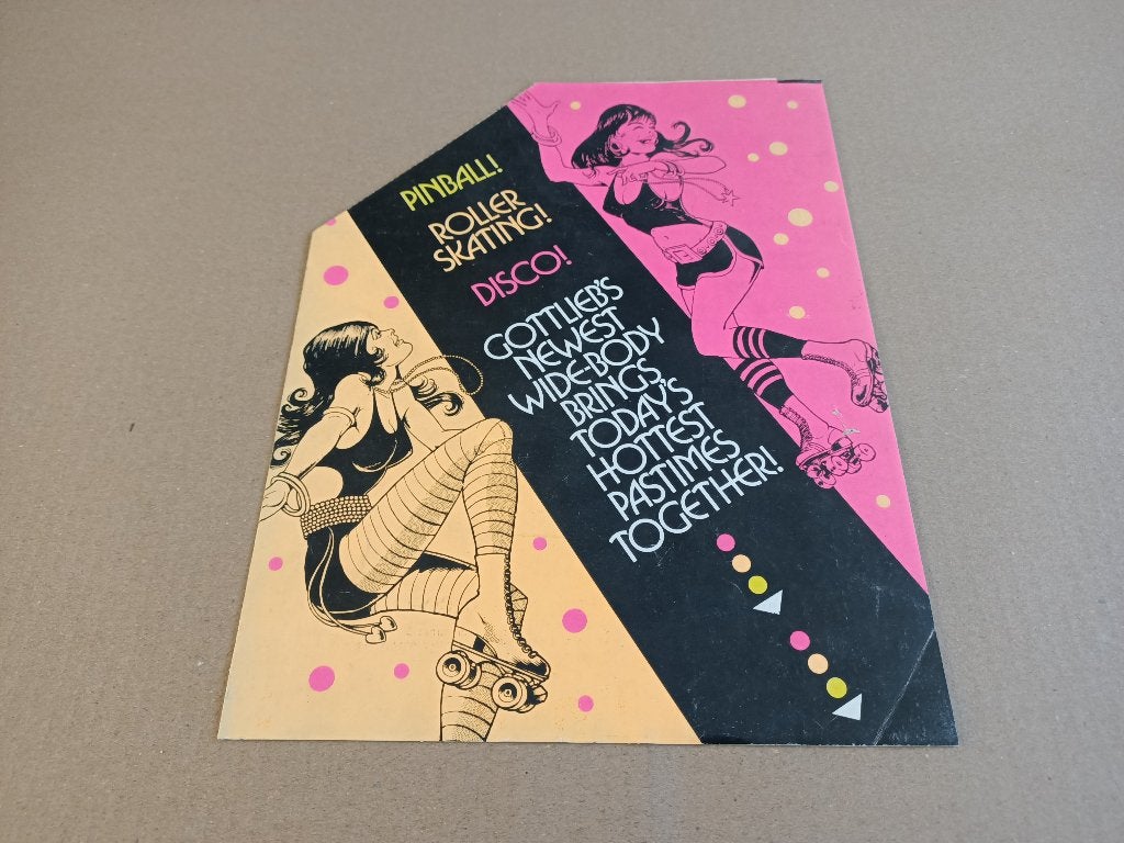 Flyer/ Folder: Gottlieb Roller Disco (1979) Flipperkast, Ophalen of Verzenden, Gebruikt, Elektronisch, Flipperkast