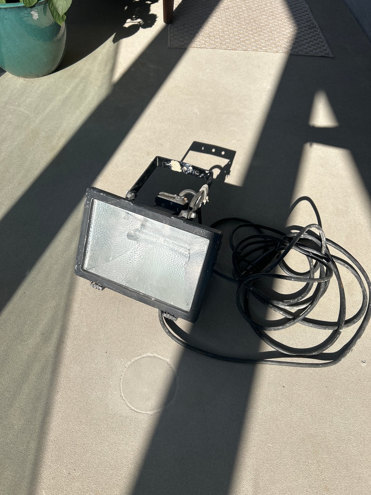 Halogeen bouwlamp, Doe-het-zelf en Verbouw, Bouwverlichting, Ophalen, Gebruikt, 200 tot 500 watt, Lamp met armatuur