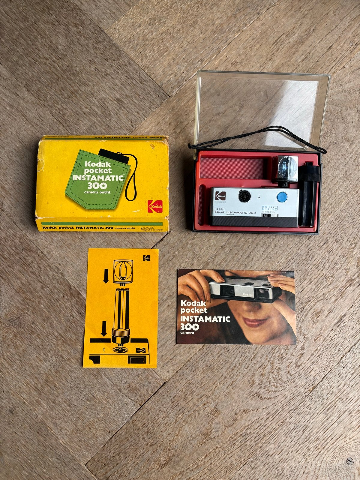 Kodak Pocket Instamatic 300 - Vintage camera outfit, Verzenden, Gebruikt, Compact, Kodak