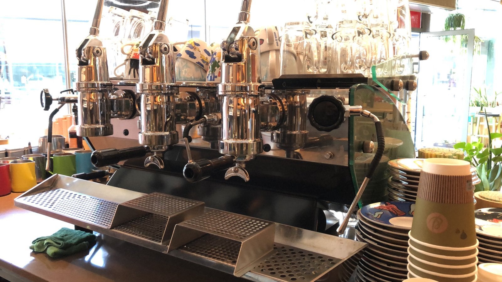 Kees bd westen espresso machine, Ophalen, Gebruikt, Koffie en Espresso