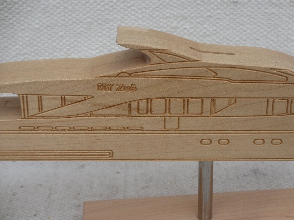 Spaarpot Heesen Yachts van hout, Ophalen of Verzenden, Zo goed als nieuw, Hout, Vervoermiddel