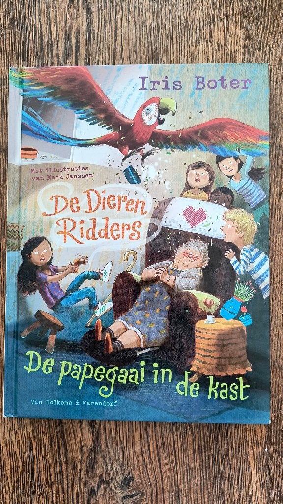 De dieren ridders en de papegaai in de kast Iris Boter, Ophalen of Verzenden, Zo goed als nieuw, Fictie algemeen