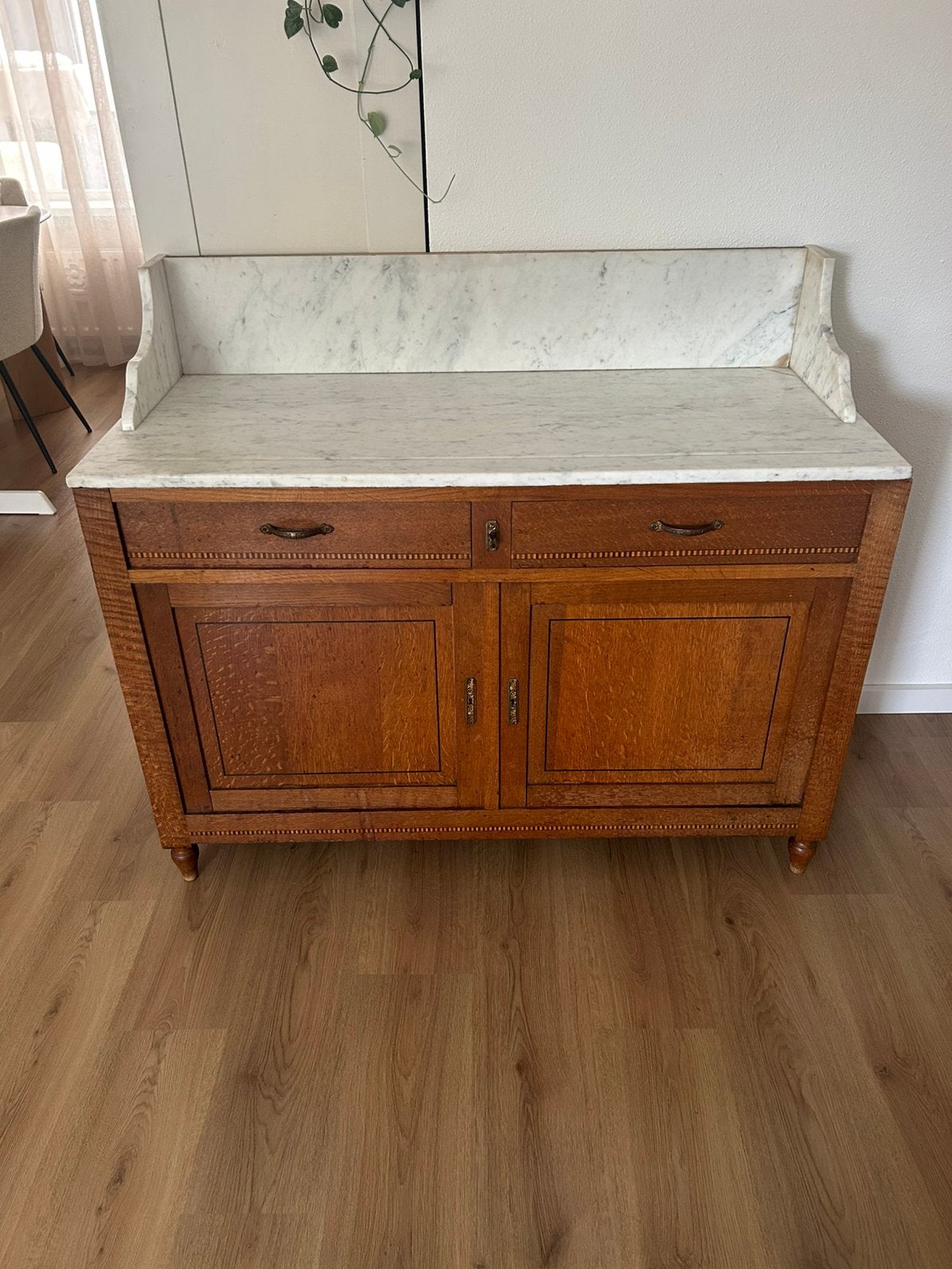 Wasmeubel Marmer Kast Ladekast Vintage, Ophalen
