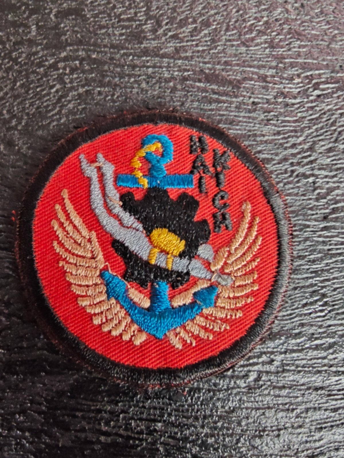Hai Kich - Beret Flash Patch - RVN NAVY SEALS - Saigon - Vie, Ophalen of Verzenden, Marine, Amerika, Embleem of Badge