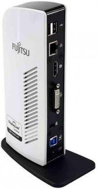Fujitsu Displayport en DVI dual monitor docking station, Fujitsu siemens, Ophalen of Verzenden, Docking station, Gebruikt