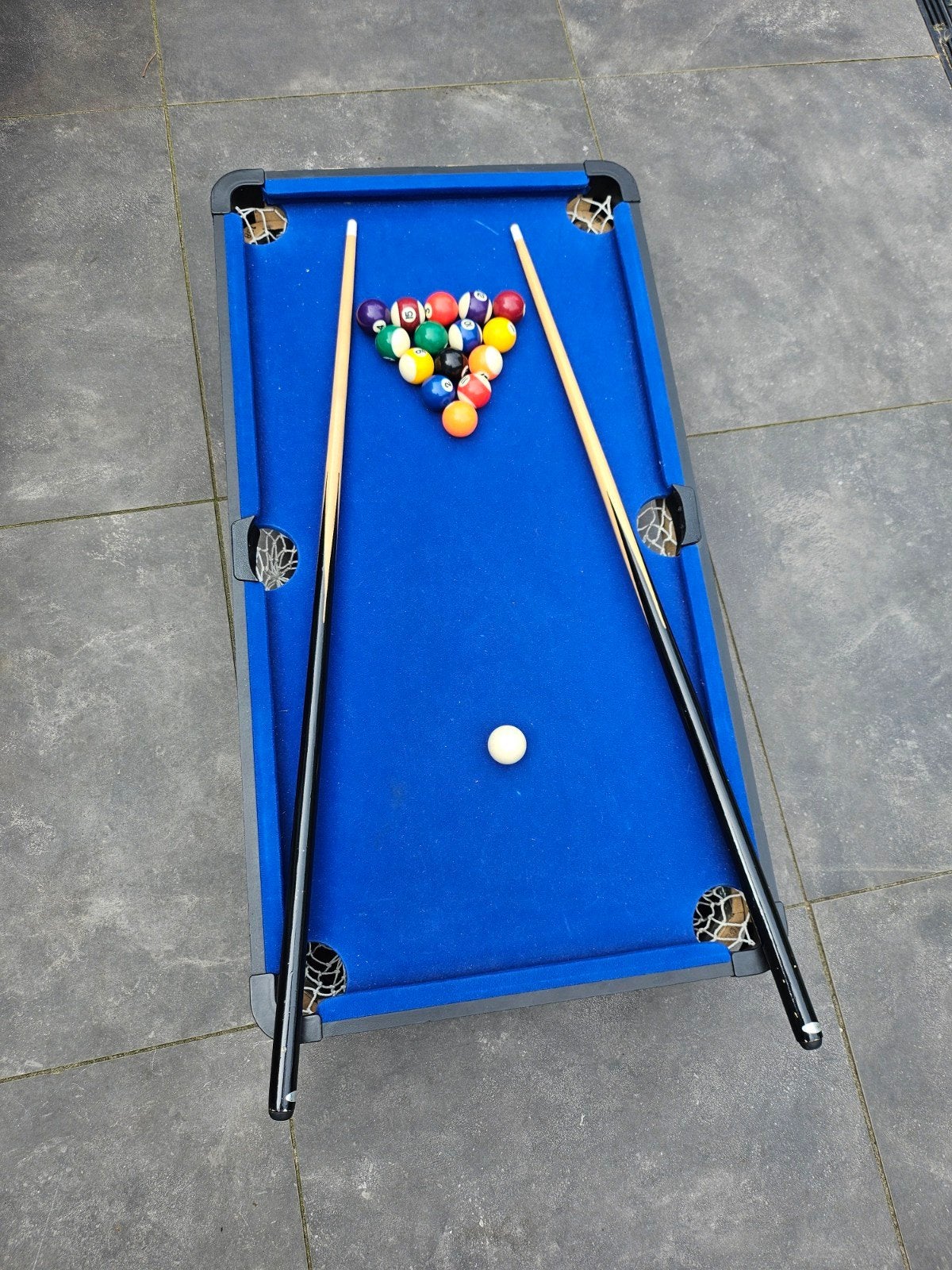 Compacte Pooltafel met Accessoires, Ophalen, Gebruikt, Pooltafel