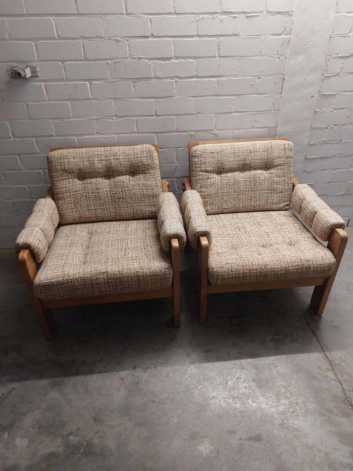 🪑🪑Vintage Mid-Century Fauteuils (set van 2), Ophalen