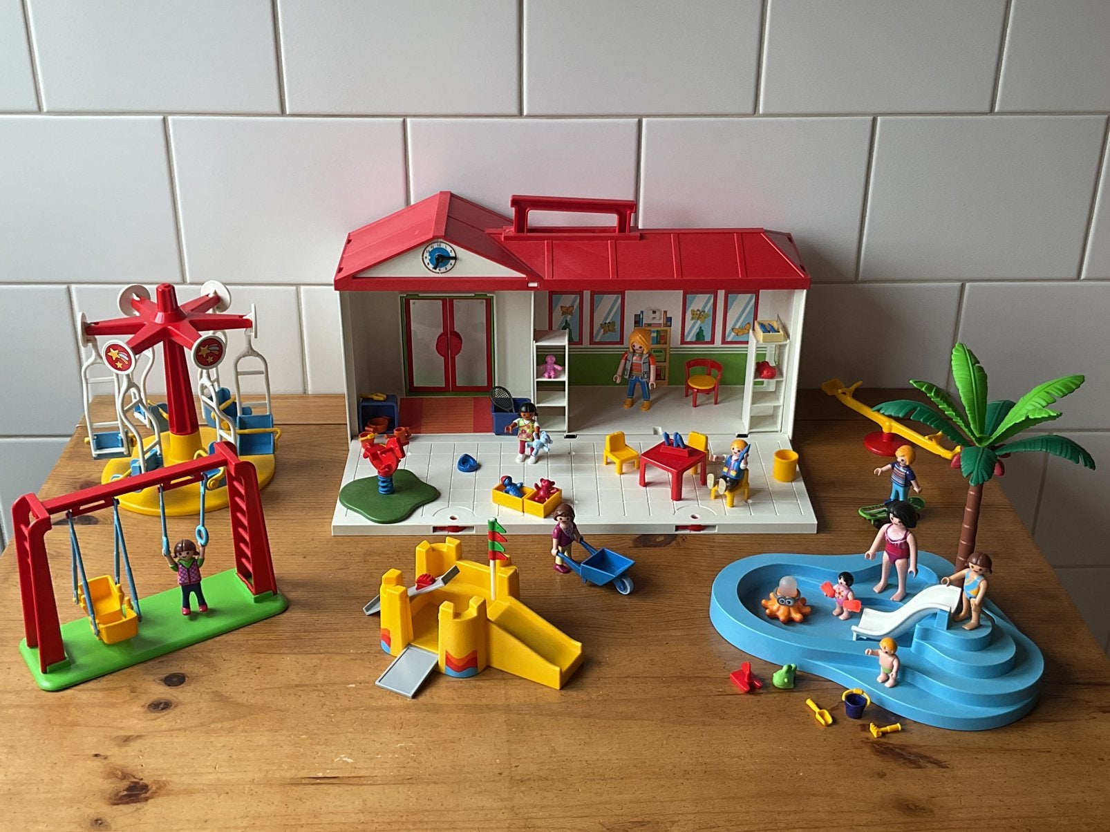 PLAYMOBIL UITGEBREIDE MEENEEM KINDEROPVANG 🛝🪁SUPERSET !!, Verzenden, Zo goed als nieuw
