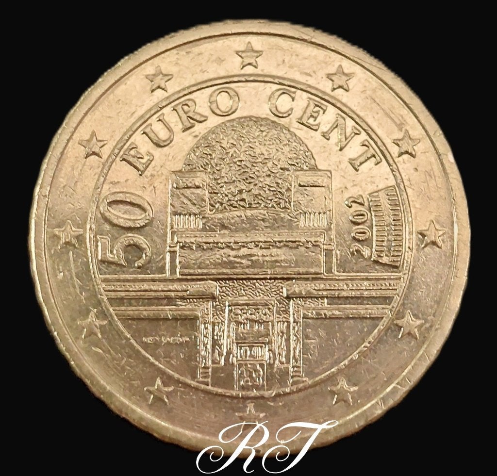Oostenrijkse 50 Euro Cent Münze 2002 verzamelobject., Ophalen of Verzenden, Oostenrijk, 50 cent, Losse munt