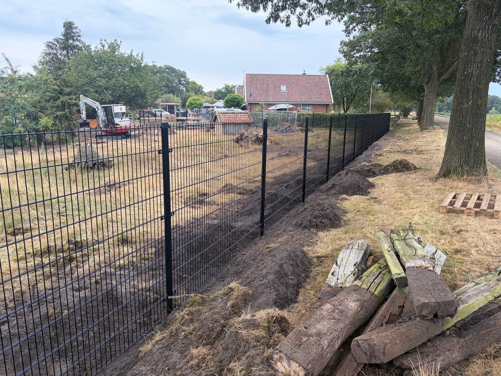 Dubbelstaafs hekwerk, Tuin en Terras, Met poort, Nieuw, Dubbelstaafmat hekwerk, Ophalen of Verzenden