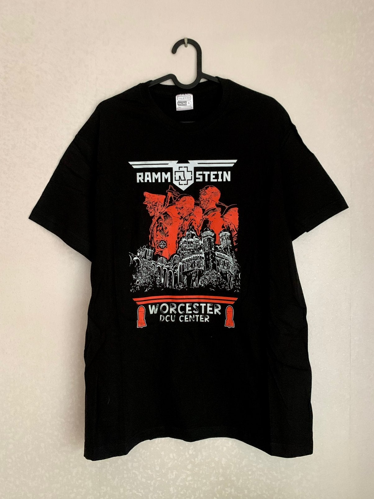 Rammstein “Worcester DCU Center” t-shirt - XL, Ophalen of Verzenden, Nieuw, Maat 52/54 (L), Zwart