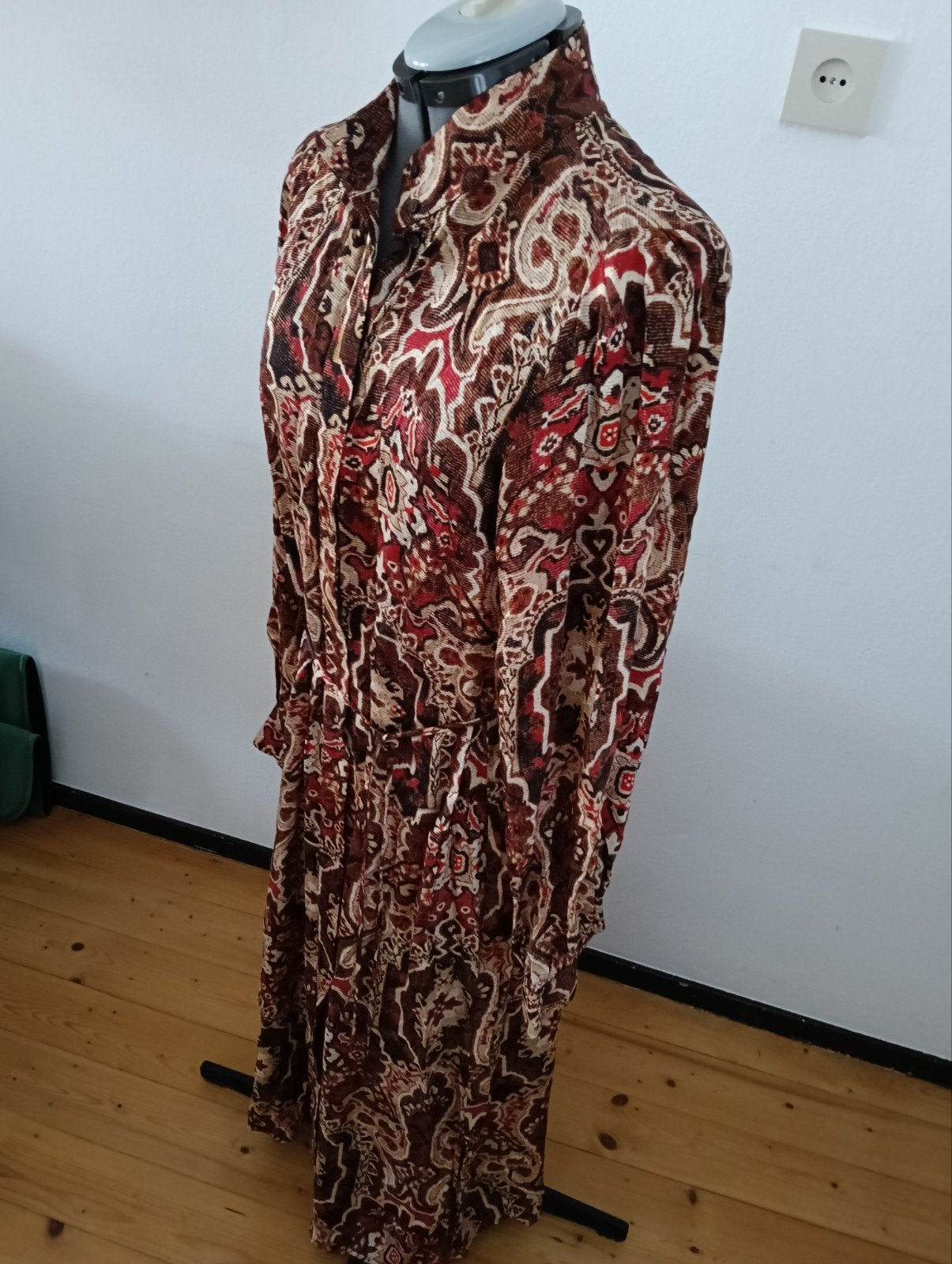Expresso Jurk met Paisley Print - Maat 40, Kleding | Dames, Jurken, Maat 38/40 (M), Bruin, Expresso, Ophalen of Verzenden