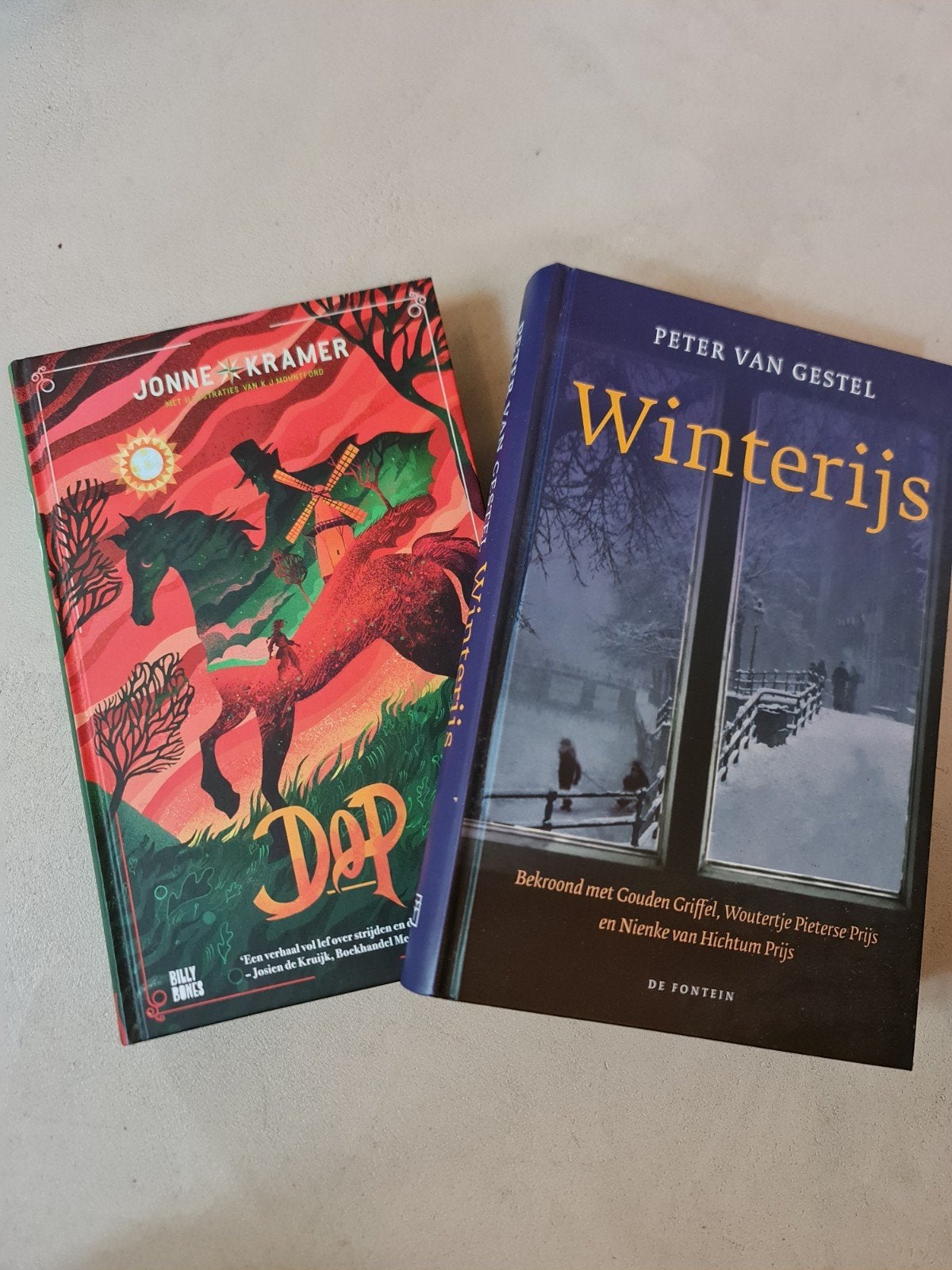 Boeken: Dop (Jonne Kramer) & Winterijs (Peter van Gestel), Boeken, Ophalen of Verzenden, Zo goed als nieuw, Jonne Kramer, Peter van Gestel