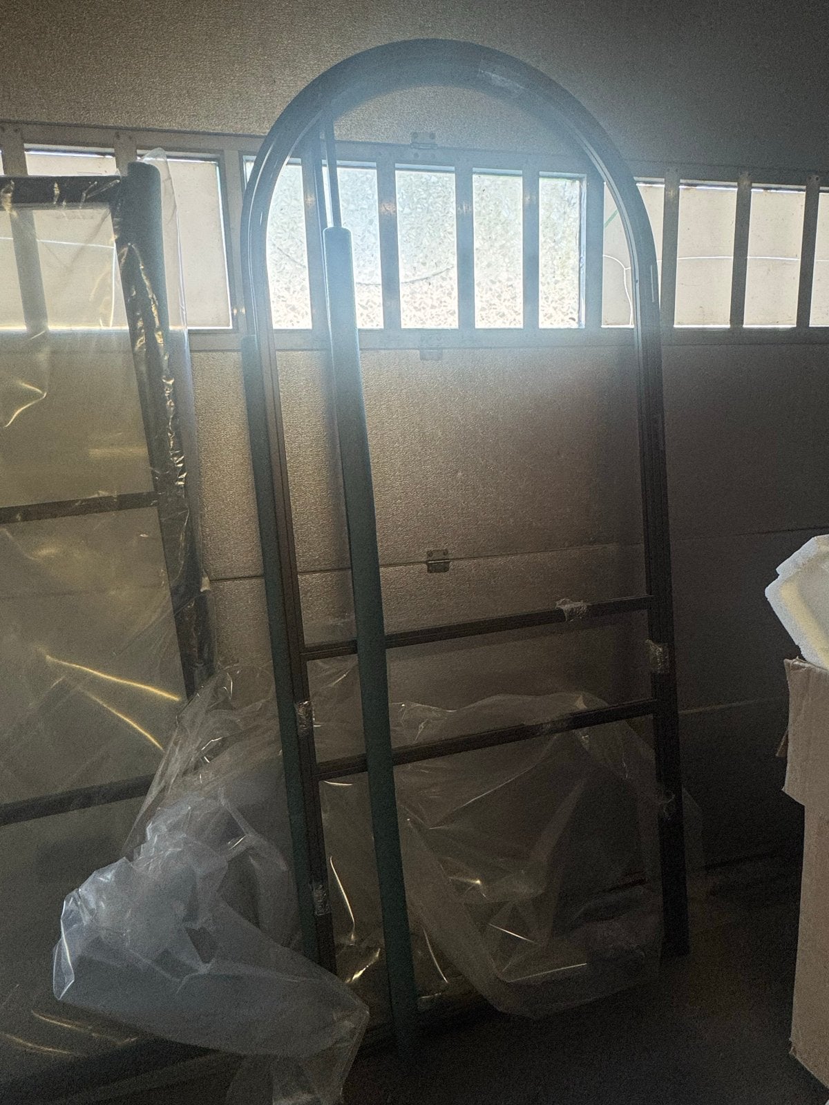 Nieuwe Stalen Boogdeur 255x111 cm - Exclusief Glas, Binnendeur, Nieuw, ., Metaal