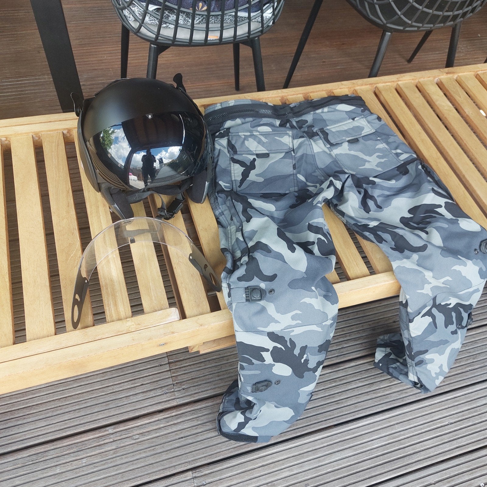 Motorhelm Roof Boxer V8 maat 58m (L), Ophalen of Verzenden, Tweedehands, Systeemhelm, Overige merken
