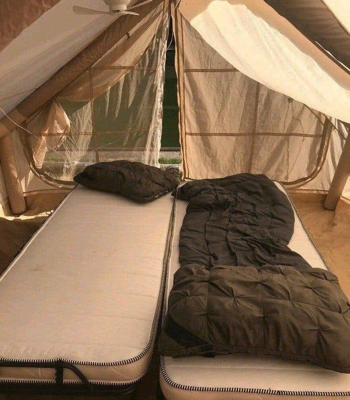 2x Luxe Stretcher met Toppers en 2x Stalen Klapbed, Gebruikt, Eenpersoons, Ophalen of Verzenden, Overige maten