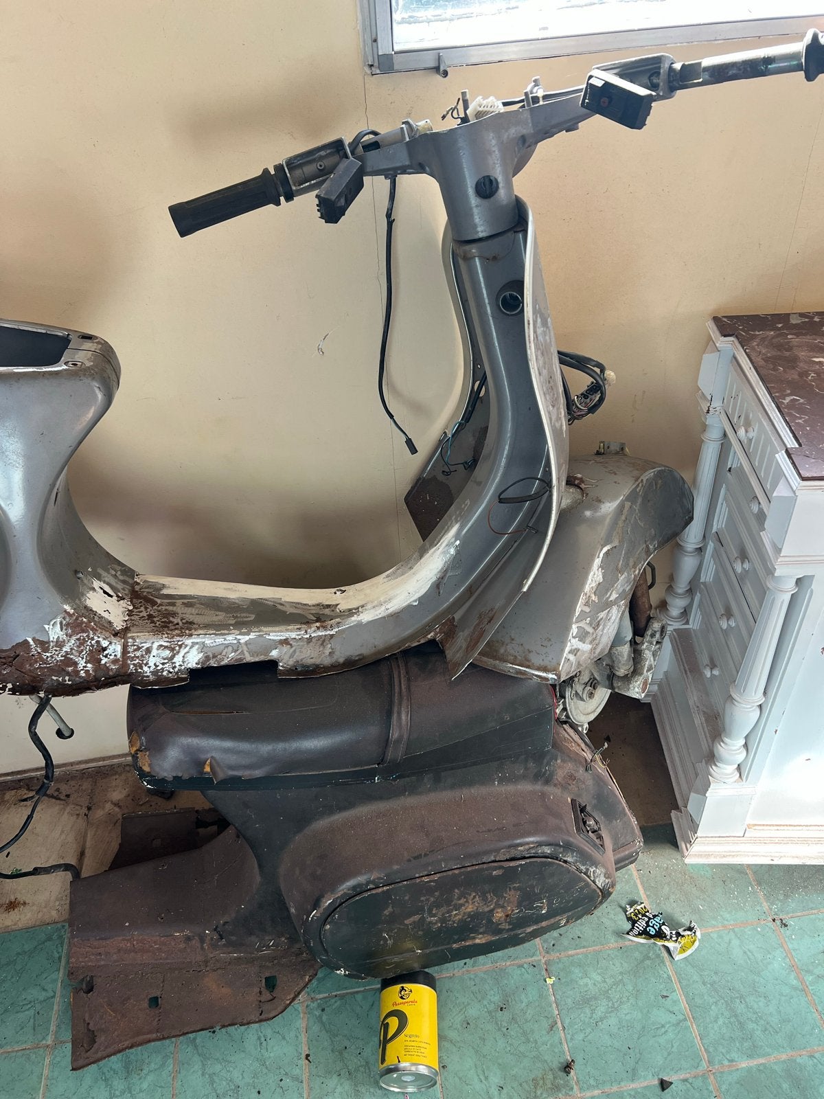 Vespa frame - Opknapper voor de handige sleutelaar, Ophalen, Gebruikt, Frame, Vespa