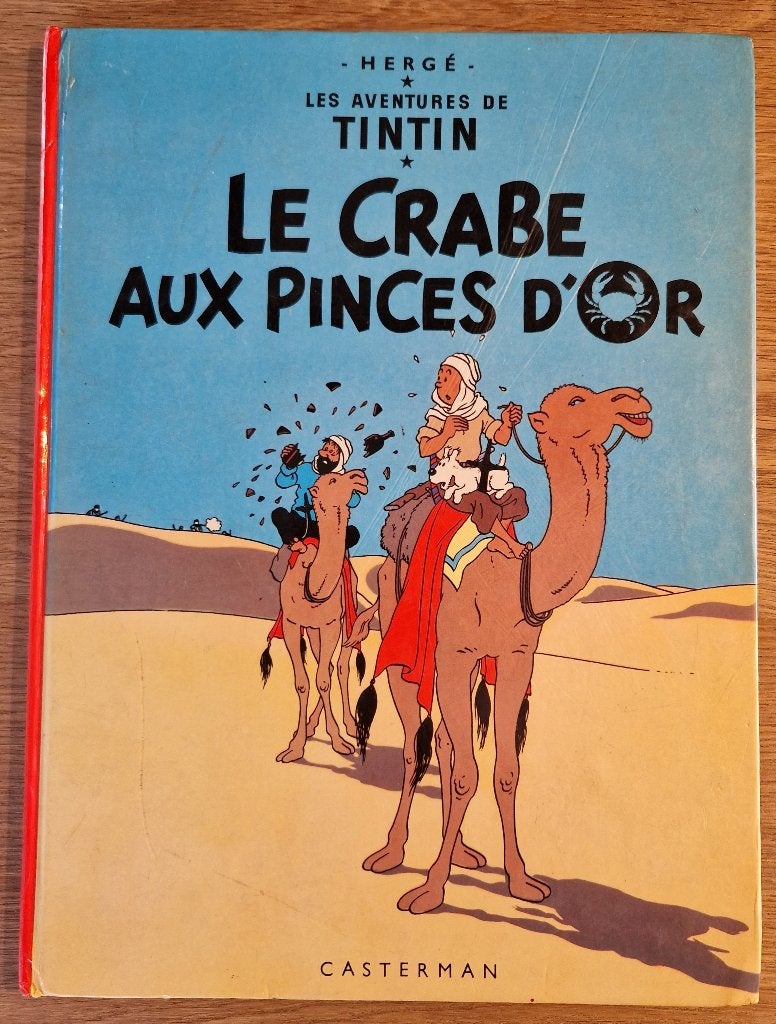 Tintin - Le crabe aux pinces d'or - 8 – HC (1975) Strip, Boeken, Meerdere stripboeken, Ophalen of Verzenden, Gelezen