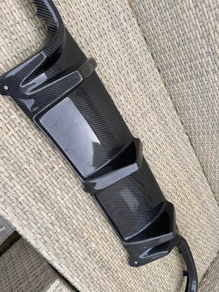 W204 diffuser carbon echt mercedes c klasse amg c63, Ophalen of Verzenden, Zo goed als nieuw, Wandkapstok, Minder dan 100 cm