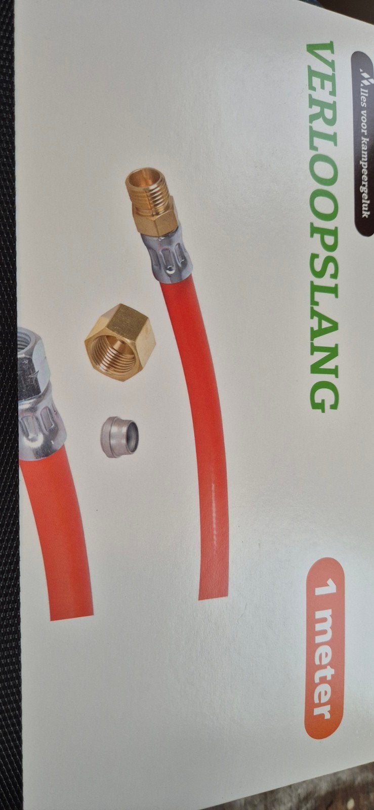 VerloopsLang Gas Adaptor Hose 1 Meter, Ophalen of Verzenden, Nieuw