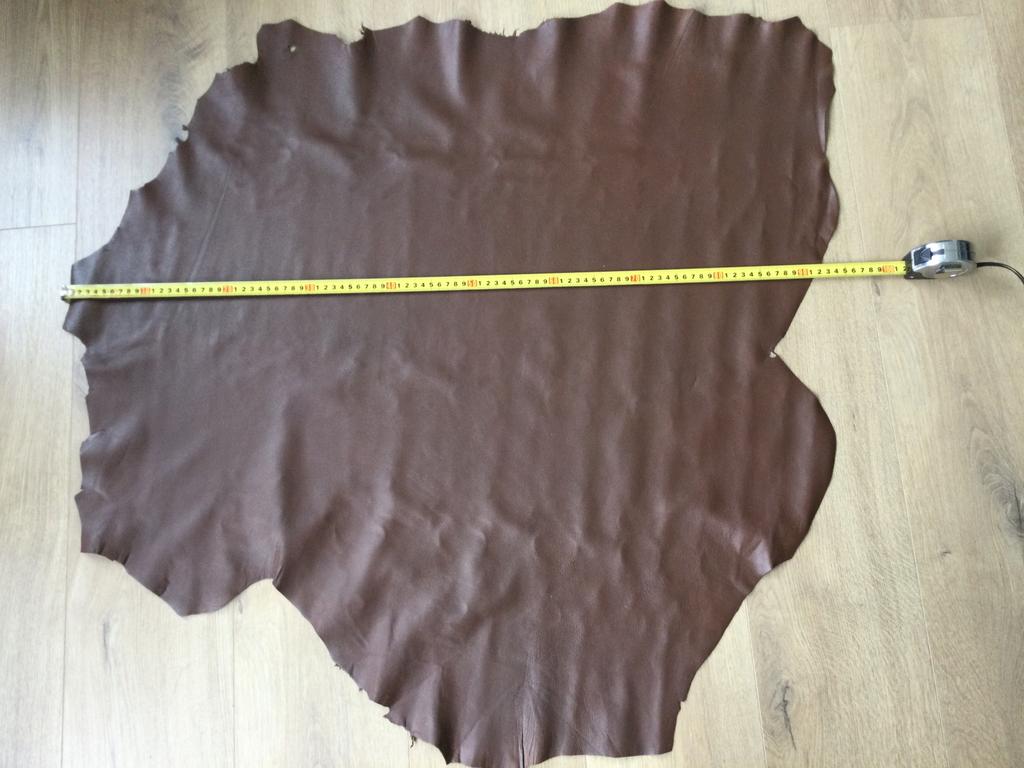 Mooie lap soepel bruin  leer / leder, Hobby en Vrije tijd, Stoffen en Lappen, Ophalen of Verzenden, Leer of Kunstleer