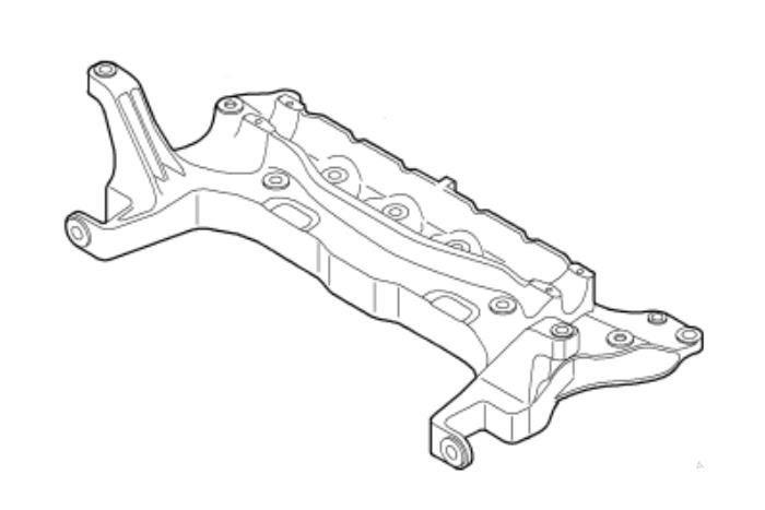 Subframe van een Fiat Fiorino, Gebruikt, -, -, Fiat