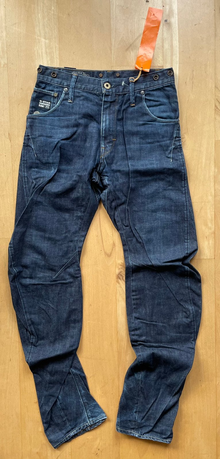 G Star Raw Arc 3D Loose Tapered Braces jeans W28 L34, Ophalen of Verzenden, Blauw, W32 (confectie 46) of kleiner